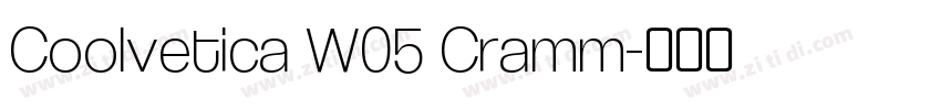 Coolvetica W05 Cramm字体转换